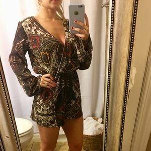 SAGE Brand Paisley romper Small